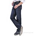 Men's Jeans, Made of 60% Cotton and 40% Polyester, with Adjustable Elastic Inside